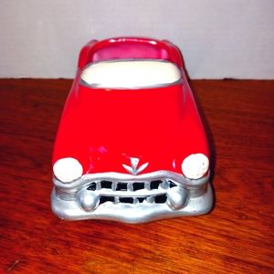 Porcelain M&M Red Convertble Car